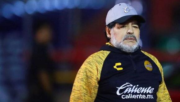 Diego Maradona lamentó la muerte de un futbolista mexicano. (Foto: AP)