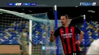 Doblete de Zlatan Ibrahimovic para poner el 2-0 en el Milan-Napoli en Serie A | VIDEO