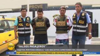 Policía desarticuló banda Los malditos apretones de El Agustino