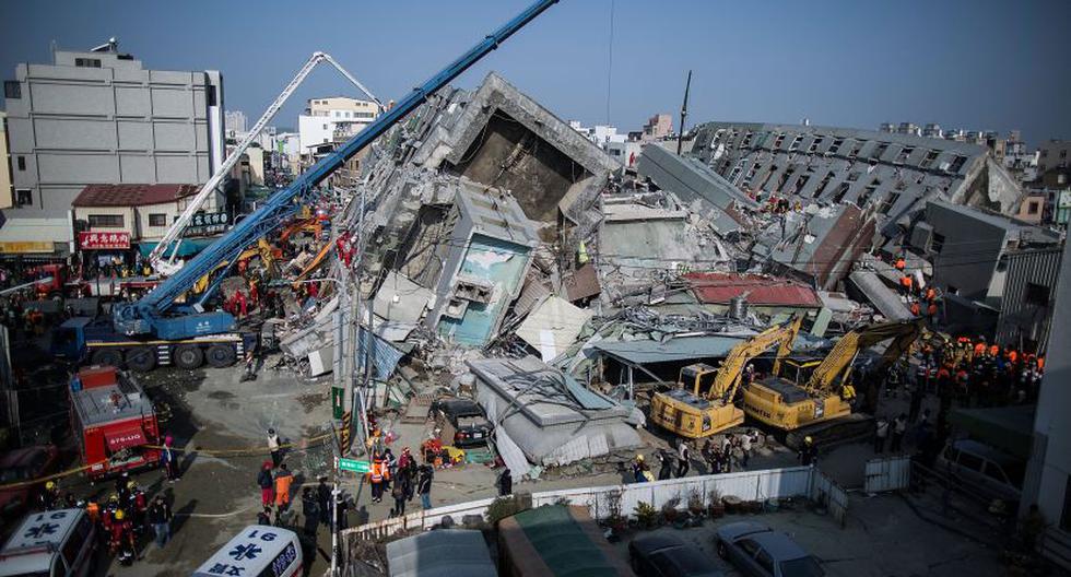 Terremoto en Taiwán: Rescatistas luchan contra el tiempo para buscar sobrevivientes. (Foto: Getty Images)