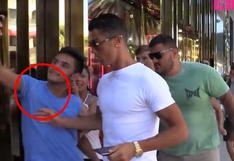 YouTube: Cristiano Ronaldo empujó a un hincha que quería un selfie