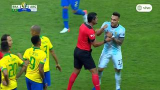 Argentina vs. Brasil: la acalorada discusión entre Lautaro Martínez y Firmino | VIDEO