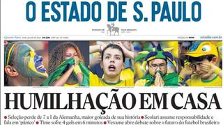 Prensa brasileña: "humillación, vergüenza, indignación"