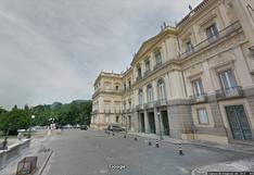 Así aparece en Google Street View el Museo Nacional de Brasil que se incendió en Río