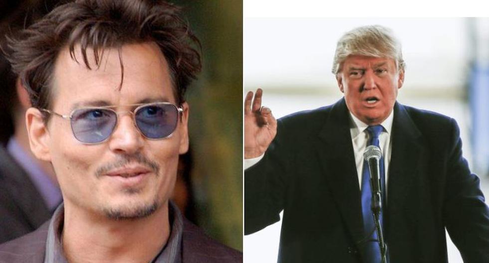 Johnny Depp se burló de Donald Trump (Fotos: Wikimedia / EFE)