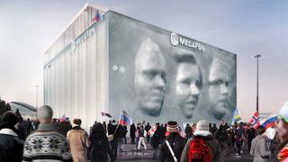 Sochi 2014: Edificio moldea sus paredes como caras de personas