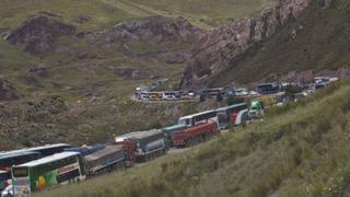 Carretera Central: tránsito paralizado tras choque de camiones