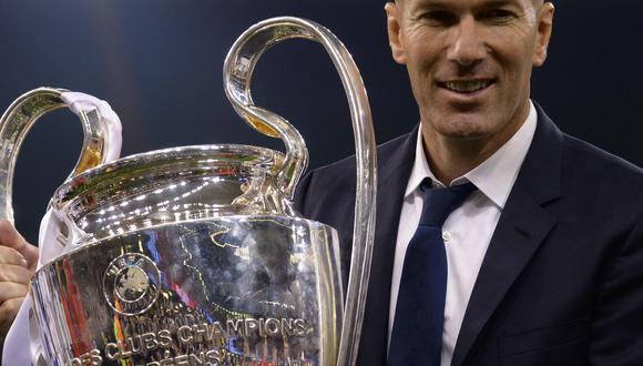 Zinedine Zidane alcanzó el bicampeonato en Champions League con el Real Madrid. El francés espera seguir por mucho tiempo en la 'Casa Blanca'. (Foto: AFP)