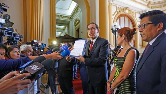 El presidente Martín Vizcarra presentó al Congreso proyecto que busca declarar en emergencia el Ministerio Público. (Foto: GEC)