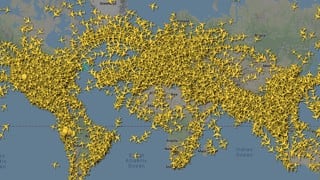 ¡Mapa en vivo! Conoce el estado de vuelos que están viajando durante la cuarentena por coronavirus