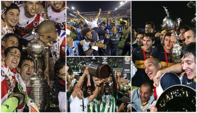 Copa Libertadores 2018: River Plate y los últimos 20 campeones del torneo. (Foto: AFP)