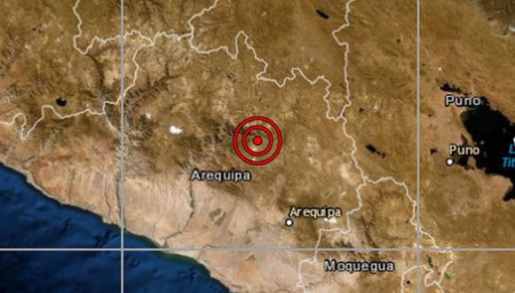 El noveno sismo se registró en Madrigal y tuvo una magnitud de 3,4. (Foto: IGP)