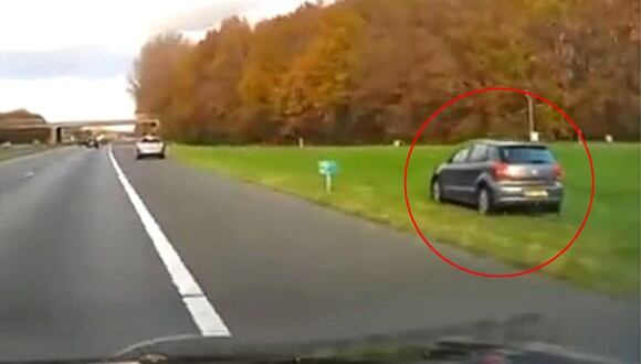 Conductor sacrifica su vehículo para salvar a conductora inconsciente. Ocurrió en Países Bajos. (Foto: @buitengebieden_)