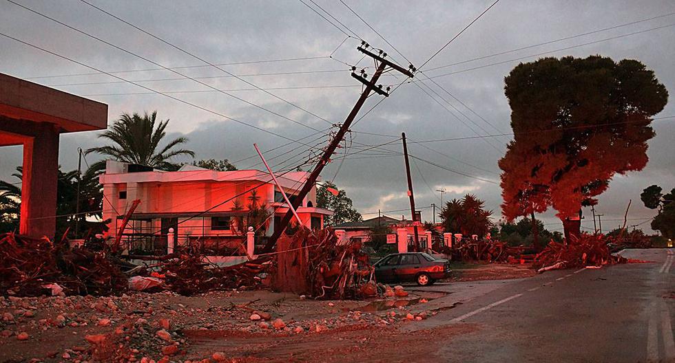Daños en la ciudad de Kineta afectaron la carretera y la conexión de tren desde Atenas hacia el Peloponeso. (Foto: AFP)