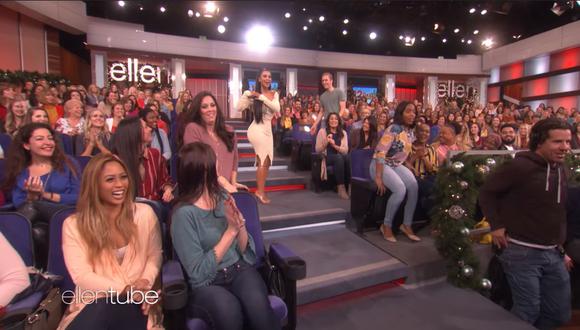 Kim Kardashian pasó un gran susto en el programa de Ellen DeGeneres. (Foto: Captura de video)