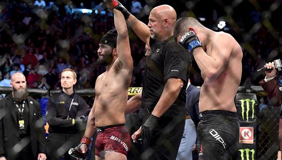 Jorge Masvidal venció a Nate Díaz en la UFC244  por knockout técnico. | Foto: AFP