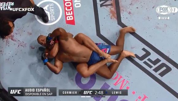 UFC 230: Daniel Cormier sometió a Derrick Lewis en el Madison Square Garden | VIDEO. (Video: FOX Sports / Foto: Captura)