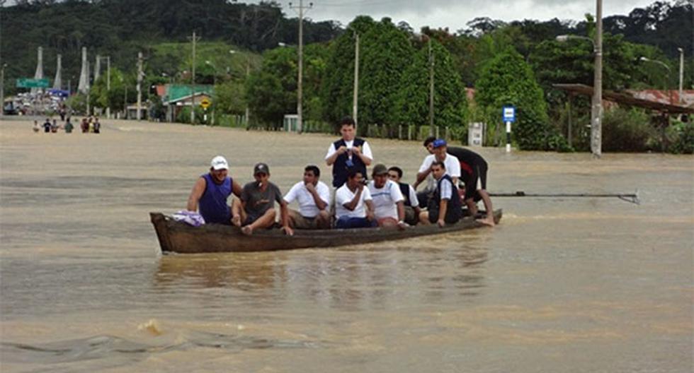 Desbordes de ríos afectaron a Madre de Dios. (Foto: Agencia Andina)