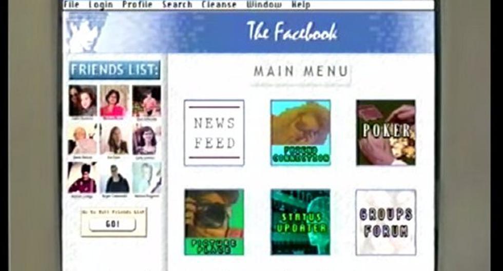 Así hubiera lucido Facebook si se creara en 1995. (Foto: Captura)