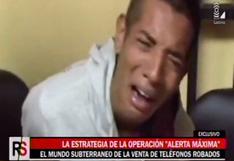 Lima: temido raquetero llora sin parar al ser detenido infraganti