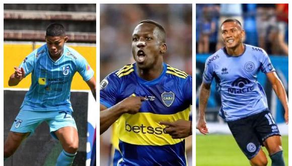 Se trata de Luis Advíncula en Boca Juniors, Bryan Reyna en Belgrano de Córdoba y Kevin Quevedo en Universidad Católica de Ecuador.