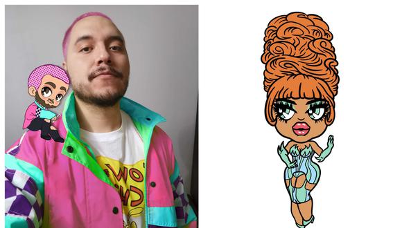 Billy Tandaypan , ilustrador peruano, diseña el merch oficial de RuPaul's Drag Race. (Imagen: Billymadethis)