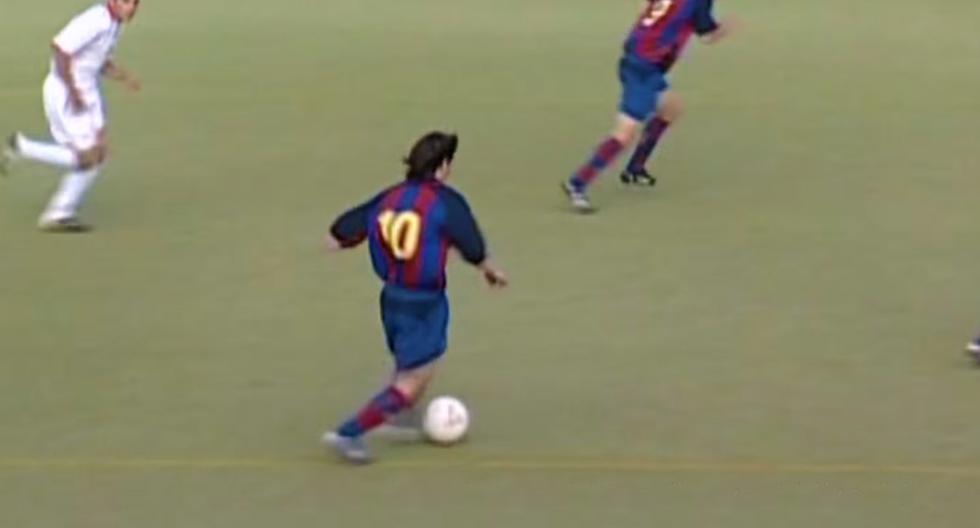 ¡Vaya, vaya! Así jugaba Lionel Messi a los 16 años. (Foto: Captura de YouTube)