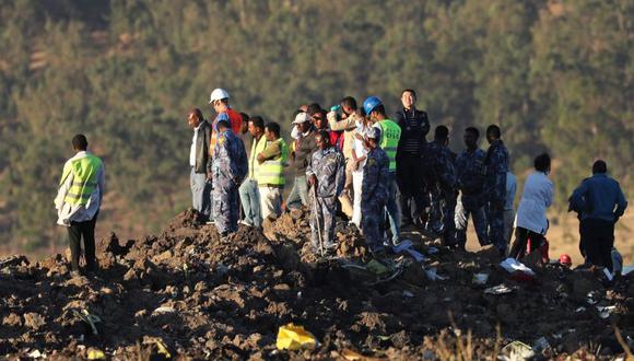 Ethiopian Airlines: Recuperan caja negra de avión Boeing 737 MAX que se estrelló con 157 personas a bordo en Etiopía rumbo a Kenia. (Reuters)