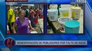 Trujillo: vecinos aprovechan falta de agua para hacer negocio