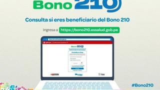 Bono 210, link Essalud: comprueba si lo recibirás y cuál es el cronograma de pagos oficial