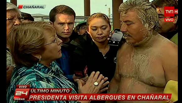 Damnificado a Bachelet: "Por favor señora, no nos mienta"