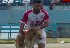 UTC vs Melgar: perro invade campo en pleno partido y es retirado por jugador