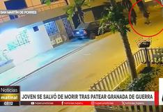 San Martín de Porres: hombre se salva de morir tras patear dos veces una granada que encontró en la calle | VIDEOS