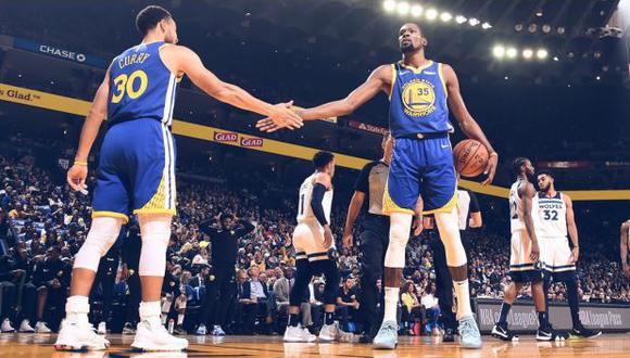 Stephen Curry y Kevin Durant buscan un nuevo triunfo en el Oracle Arena | Foto: Warriors
