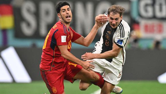Las selecciones de España y Alemania empataron 1 a 1 (Foto: AFP)