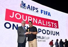 Jorge Barraza recibió premio de FIFA y AIPS por ser uno de los periodistas que más mundiales cubrió