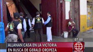 Gerald Oropeza: allanan casa en La Victoria buscando a prófugo