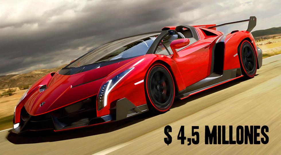 Lamborghini Veneno: Con un motor de 750 HP alcanza los 100 km/h en 2,8 segundos y su velocidad m&aacute;xima es de 355 km/h (Foto: Lamborghini)