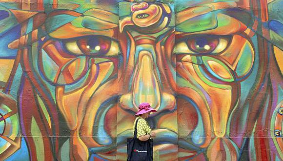 El mural había sido pintado a inicios del 2013 como parte de un festival de arte urbano. (El Comercio) 