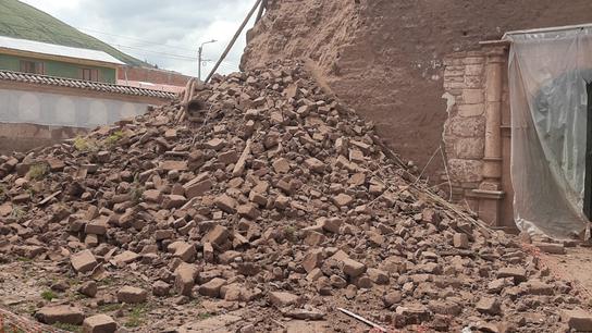Cusco | Templo del siglo XVIII perdió una de sus torres tras colapsó a consecuencia de las lluvias