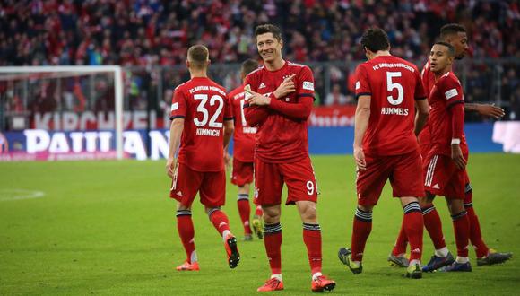 Bayern Múnich se impuso categóricamente sobre Wolfsburgo con un doblete de Lewandowski. (Foto: AFP)