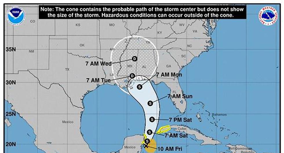 USA. Tormenta Alberto arroja fuertes lluvias en Florida a su paso por Golfo de México. Esta es la ruta que sigue. (Foto: EFE)