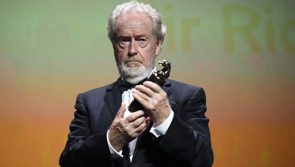 Ridley Scott recibió el premio Cartier en Venecia por su prolífica carrera. (Foto: AFP).