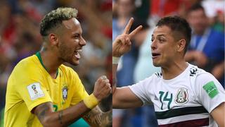 Brasil venció 2-0 a México por los octavos de final del Mundial Rusia 2018