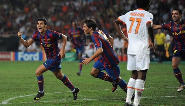 Final Supercopa de Europa 2009: gol ante el Shakhtar Donetsk. (Getty)