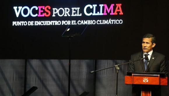 Ollanta Humala pidió posicionar lucha contra cambio climático