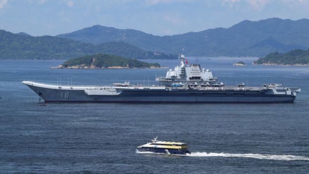 El Liaoning fue entregado a la Armada china en 2012, cuando concluyó su construcción y puesta a punto. (Getty Images).