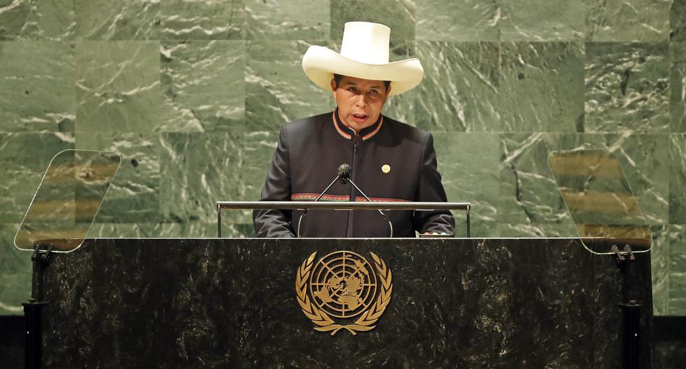 Pedro Castillo participó este martes 21 en el 76° Asamblea General de la ONU (Foto: Presidencia Perú)