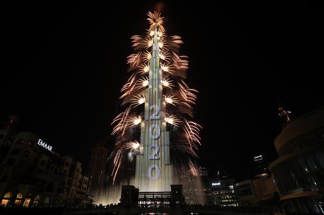 Así recibe Dubái el Año Nuevo 2020. (EFE/EPA/ALI HAIDER).