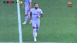 Barcelona vs. Girona: Memphis Depay debutó en club azulgrana en amistoso | VIDEO